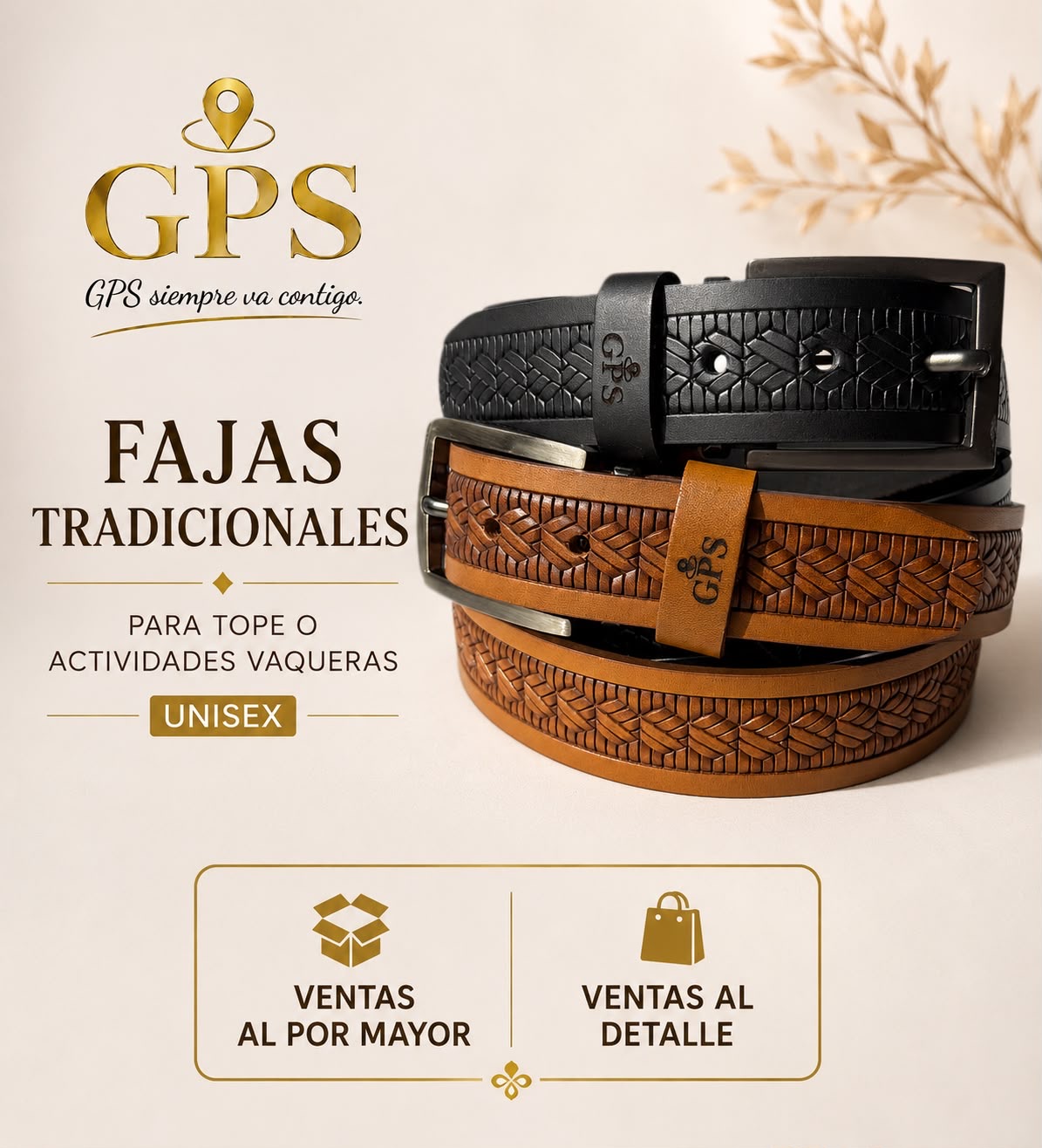 Faja vaquera decorada